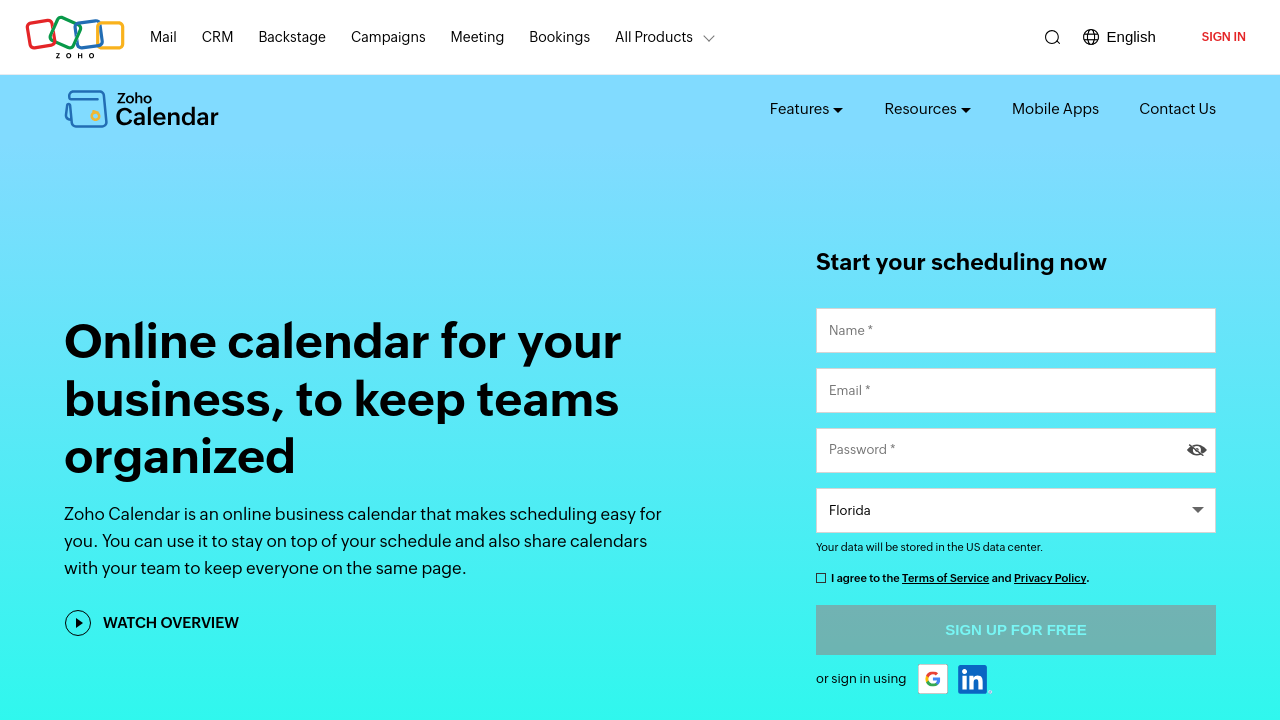 Zoho Calendar